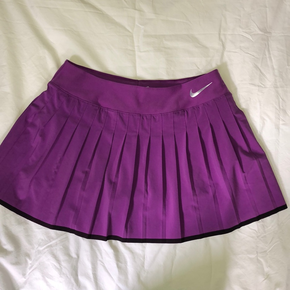 Purple pleated Nike tennis skirt/skort Medium